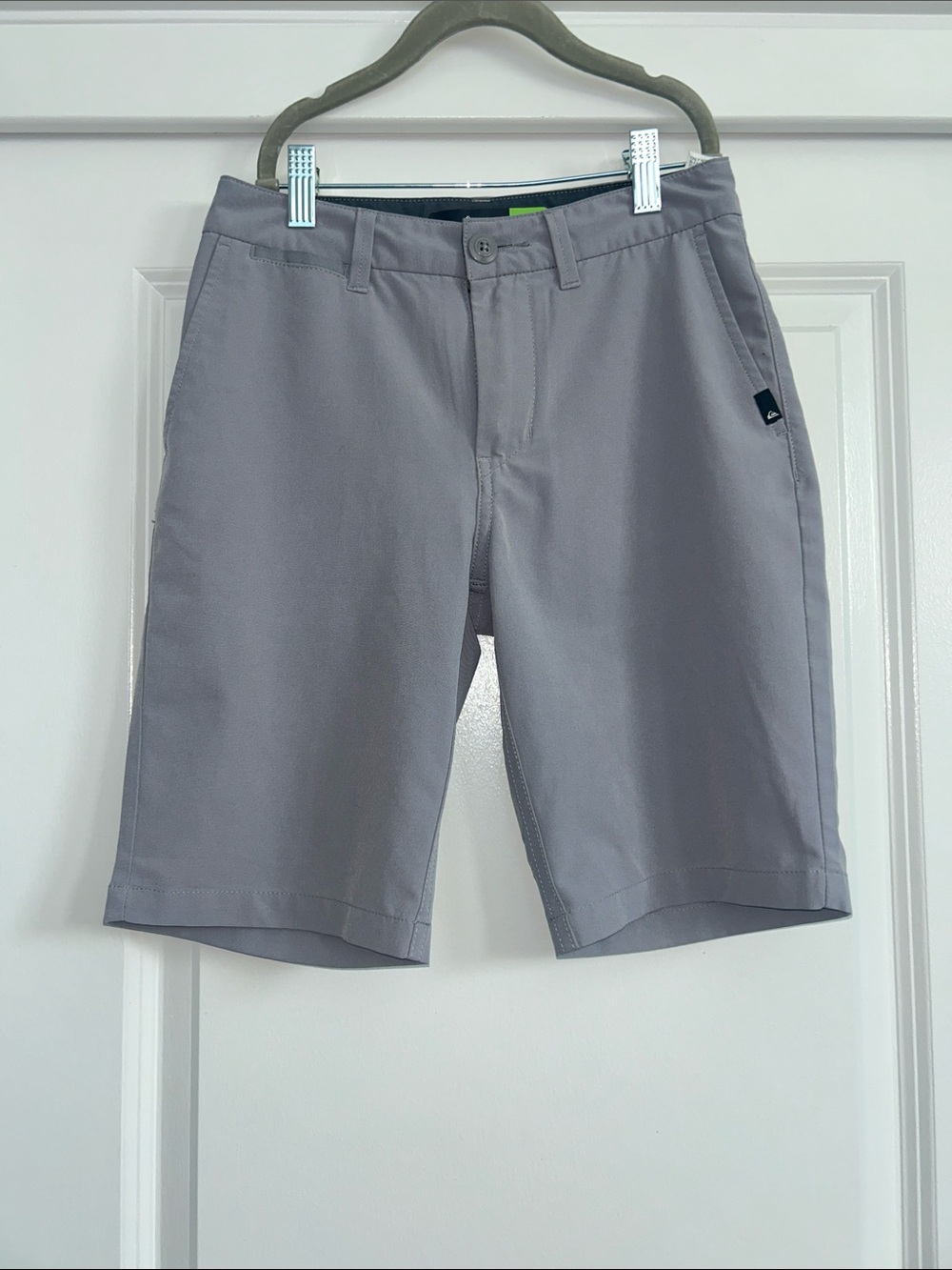 Quiksilver boys Light Gray Flat Front Shorts
